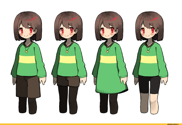 Андертейл Чара ест шоколад