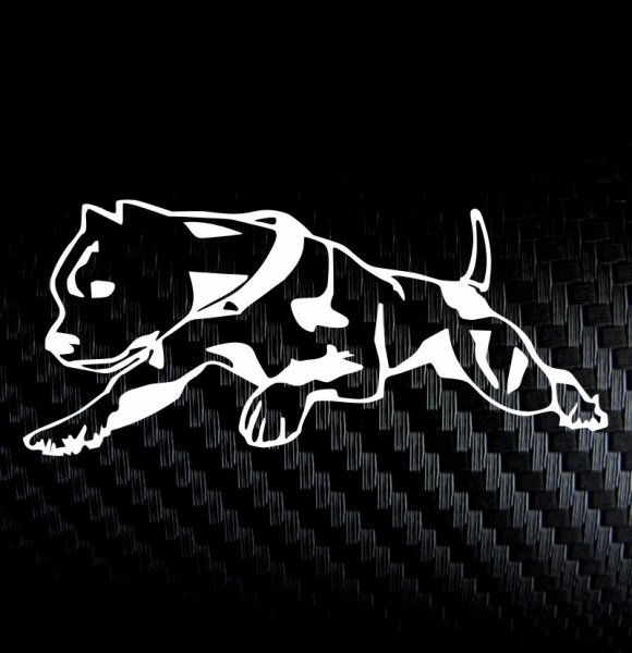 Наклейки питбуля на авто