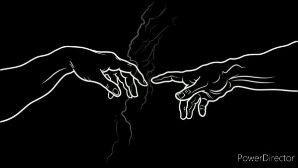 Микеланджело Сотворение Адама вектор