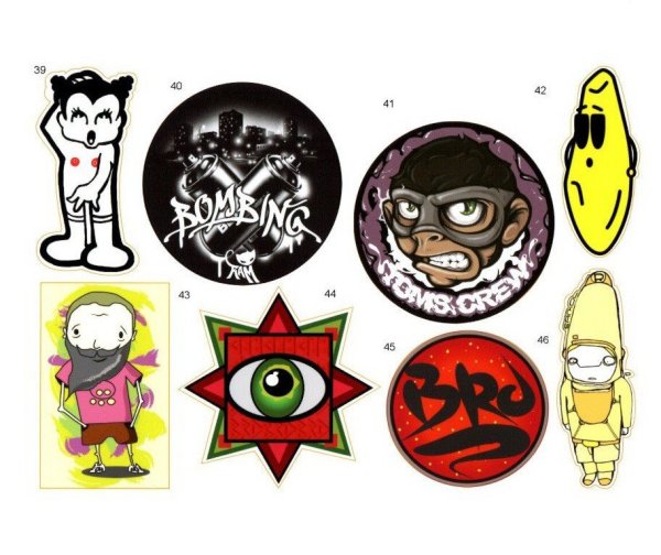 Наклейки в стиле андеграунд