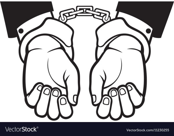 Руки в наручниках рисунок