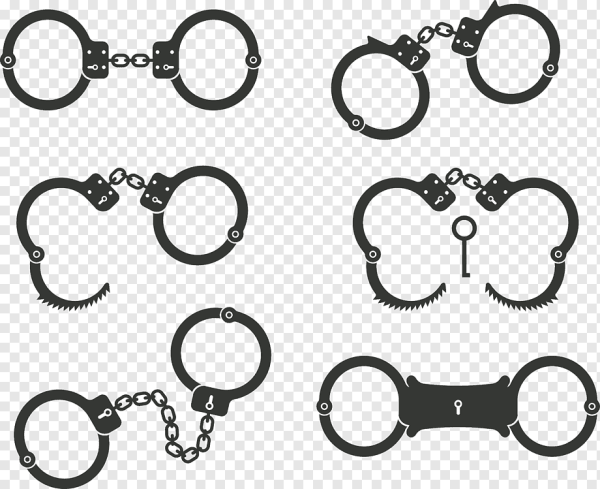 Наручники полицейские вектор