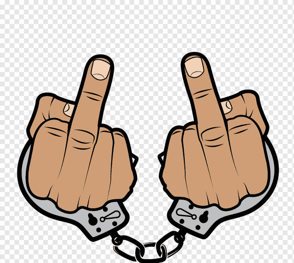 Рука в кандалах вектор