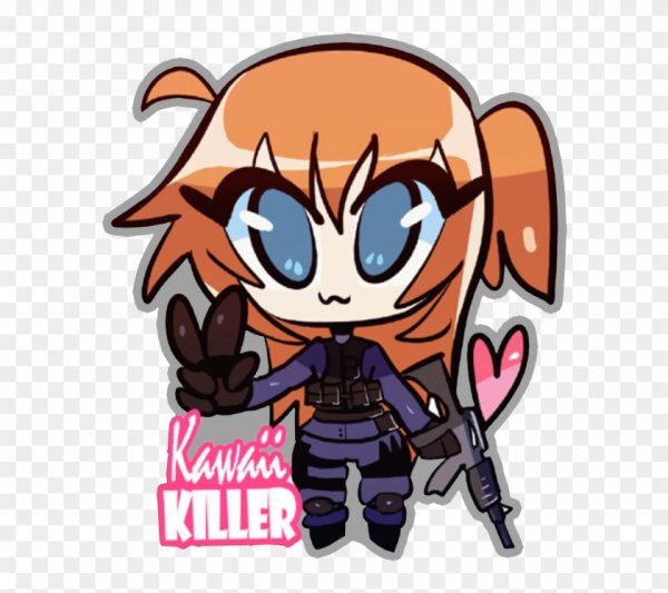 Наклейки kawaii Killer КС го