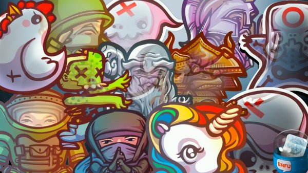 Фон с наклейками из КС го