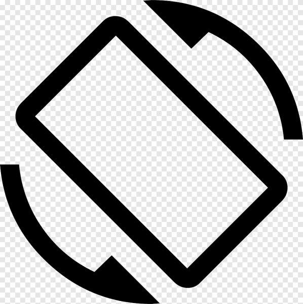 Значок поверните экран