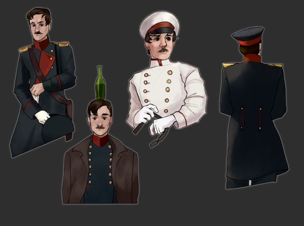 Родион Раскольников арт и Разумихин