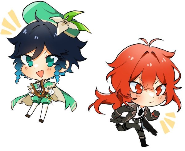 Чиби Дилюк Геншин