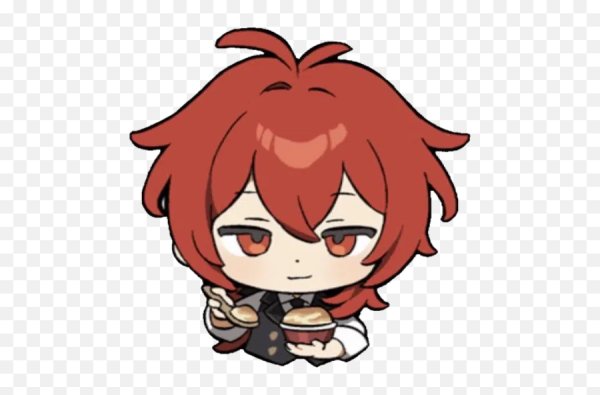 Стикеры Геншин Импакт Чиби ху Тао