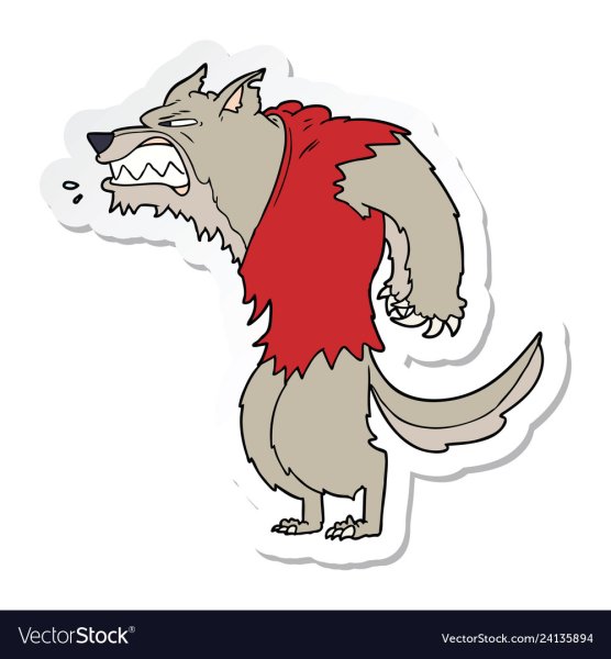 Оборотень мультик умывается vector