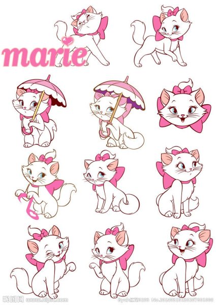 Стикеры новый год с Мари