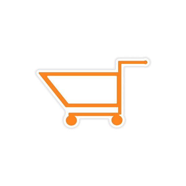 Покупательская тележка иконка