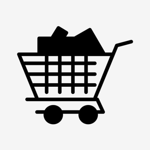 Продуктовая тележка вектор