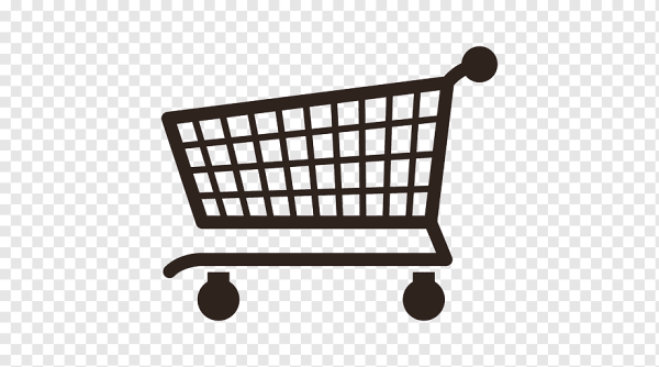 Тележка с продуктами Векторная