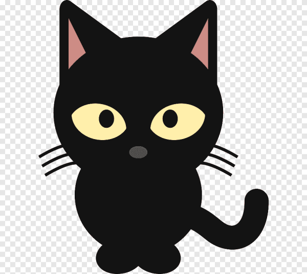 Силуэты мультяшных кошек