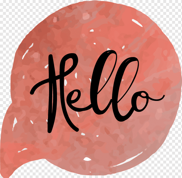 Красивая надпись hello