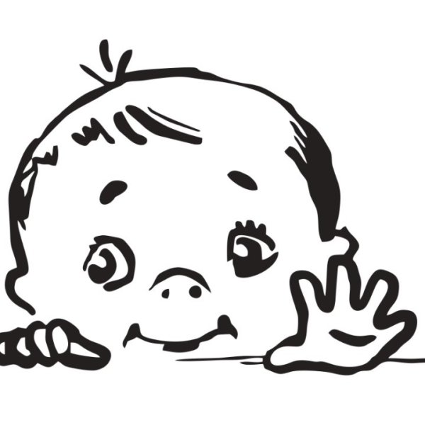 Наклейка младенца на авто