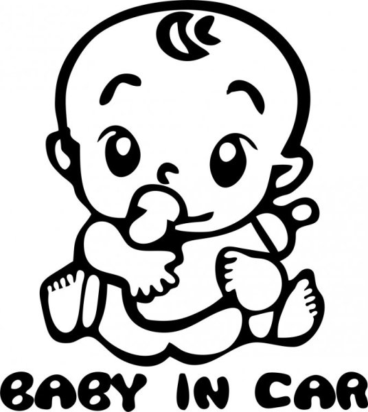 Трафарет младенца