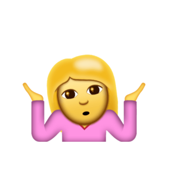 Пожать плечами смайлик