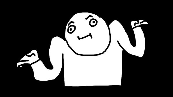 Мем пожимает плечами