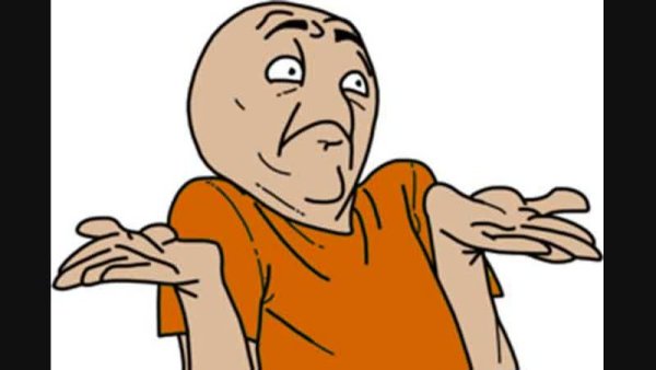 Человечек разводит руками