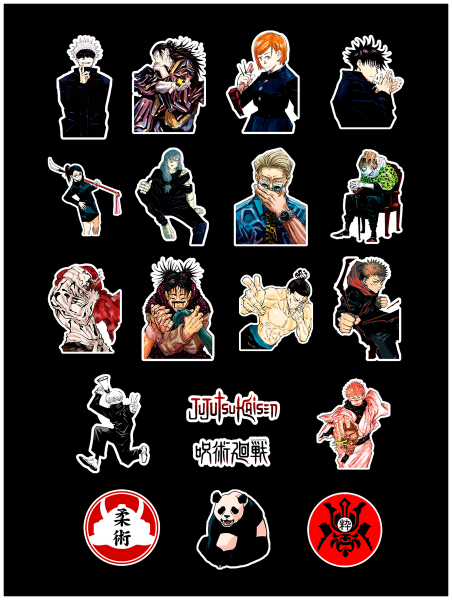 Магическая битва Стикеры