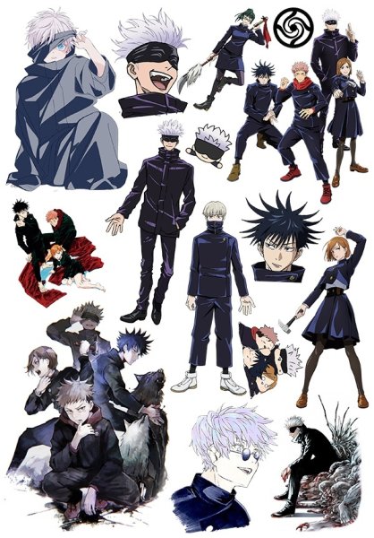 Наклейки магическая битва