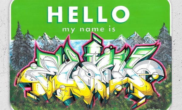 Наклейки для теггинга hello my name is