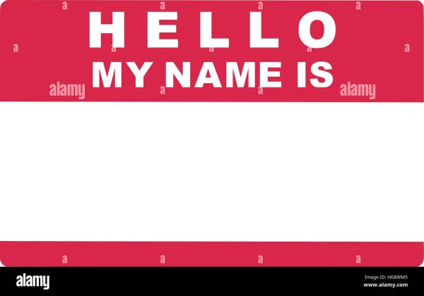 Карточки hello my name is