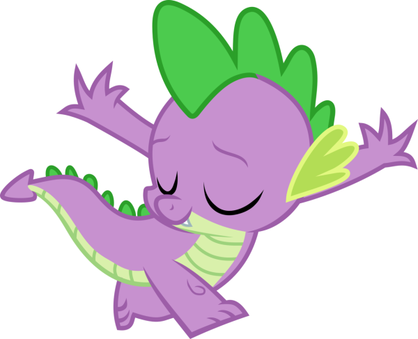 Спайк пони с крыльями