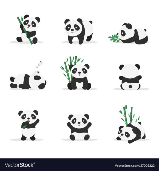 Панда силуэт