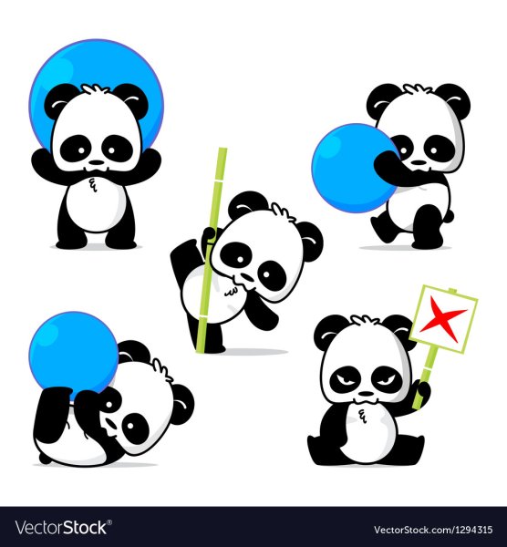 Раскраски милые маленькие пандочки