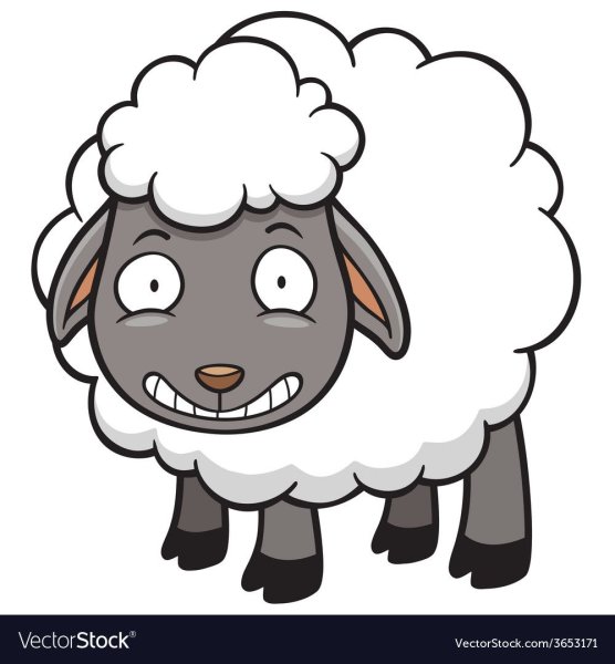 Мультяшная овца убийца