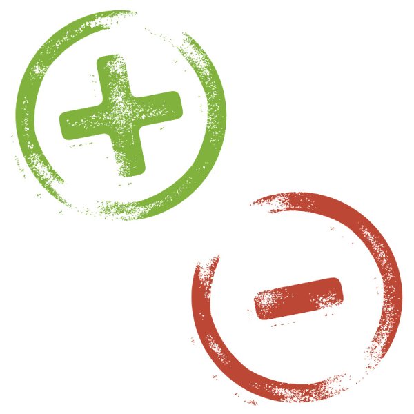 Плюсы и минусы вектор