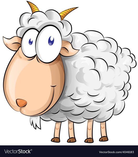 Овечка в графическом изображении