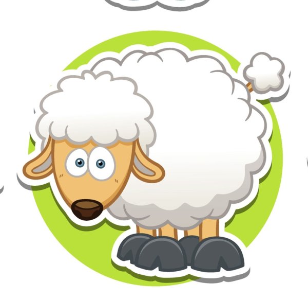 Смешная Овечка вектор