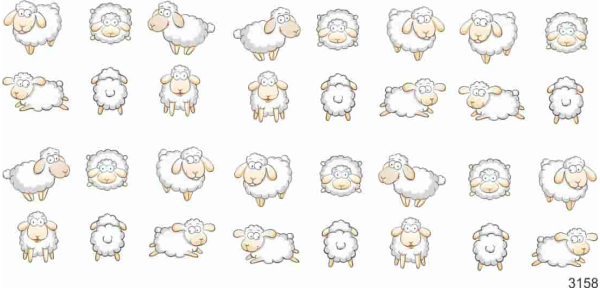 Забавные принты с овечками