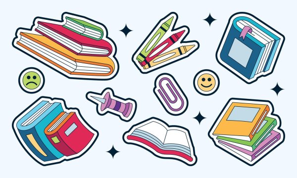 Наклейки на тему школа