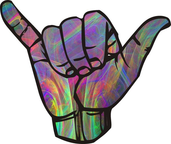 Знак растамана пальцами