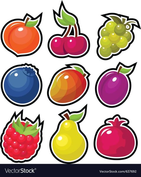 Стикеры ягоды
