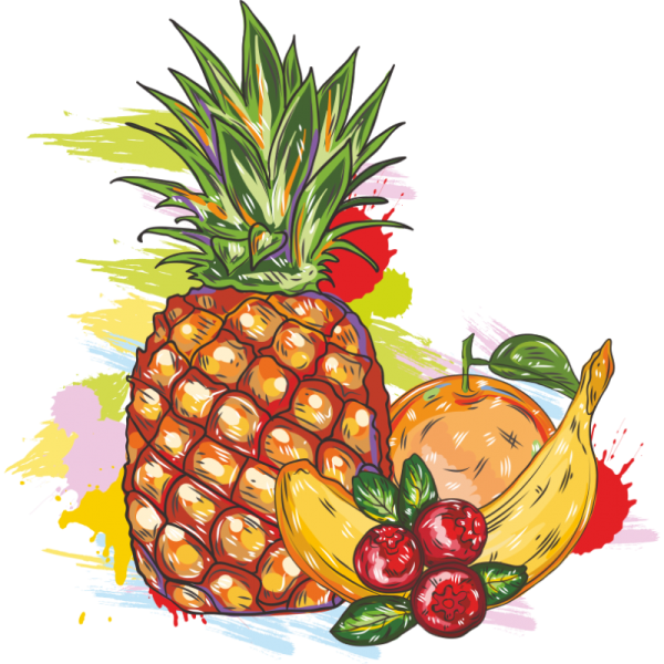 Мультяшные фрукты