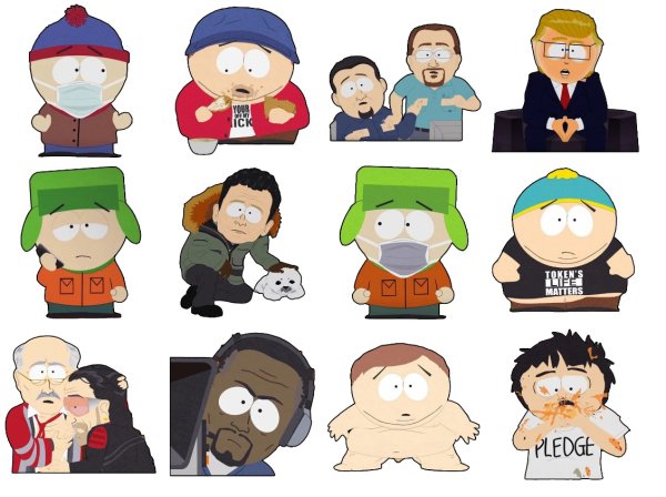 Стикеры Саус парк телеграм