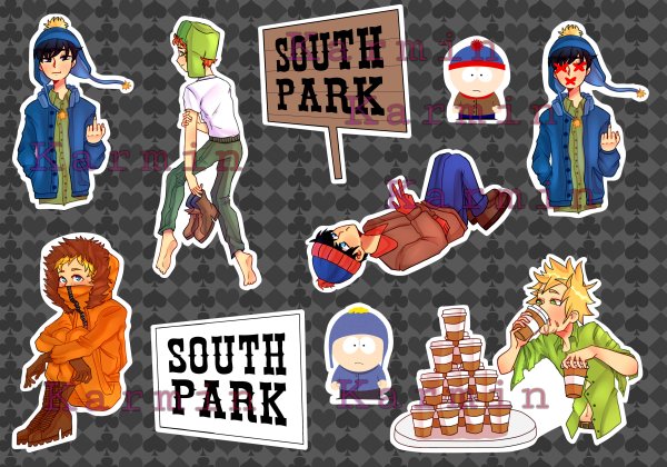 Наклейки Южный парк