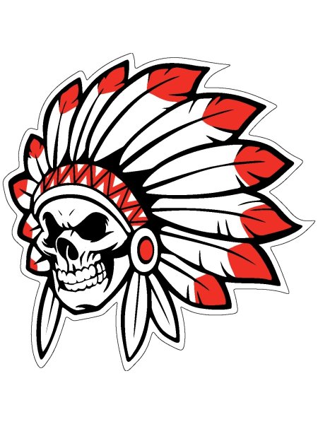 Индеец в профиль