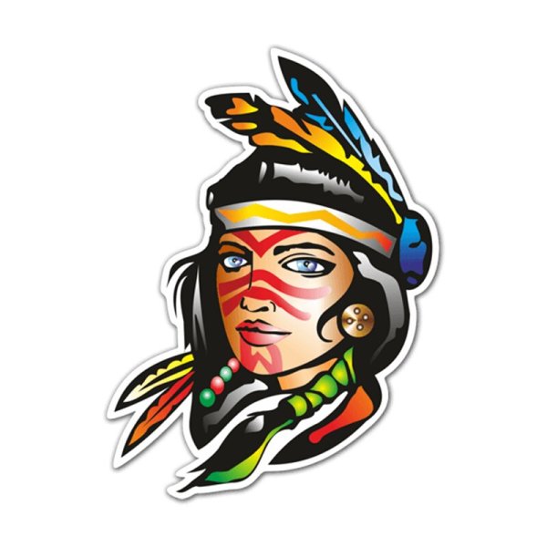 Наклейка (стикер) индеец