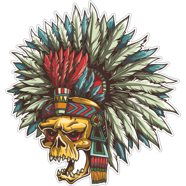 Наклейка (стикер) индеец