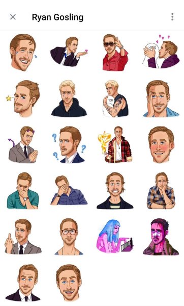 Райан Гослинг Стикеры