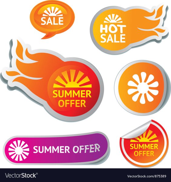 Акция логотип на прозрачном фоне