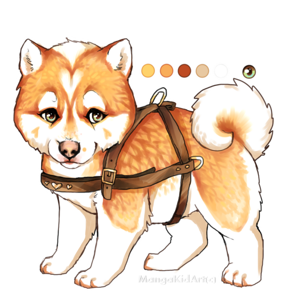 Акита аниме собака