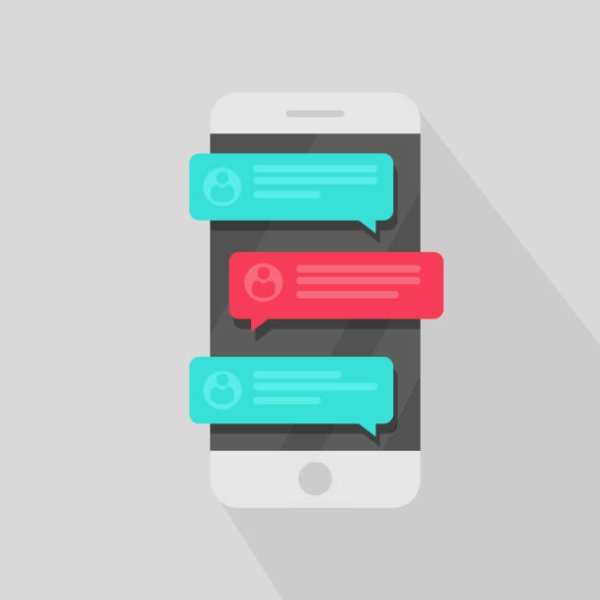 Уведомление на телефон вектор